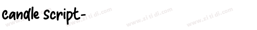 Candle Script字体转换